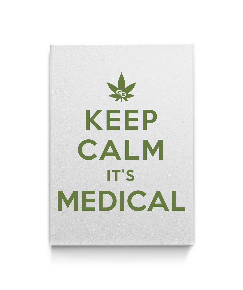 THE GANJA GURU - KEEP CALM WHITE ART