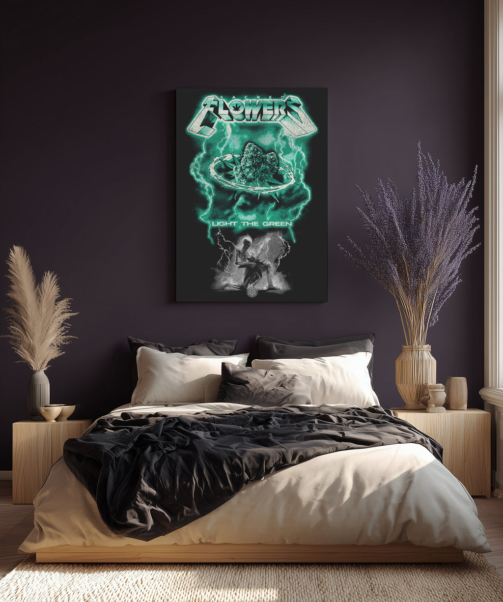 SACRED FLOWERS - LIGHT THE GREEN ART