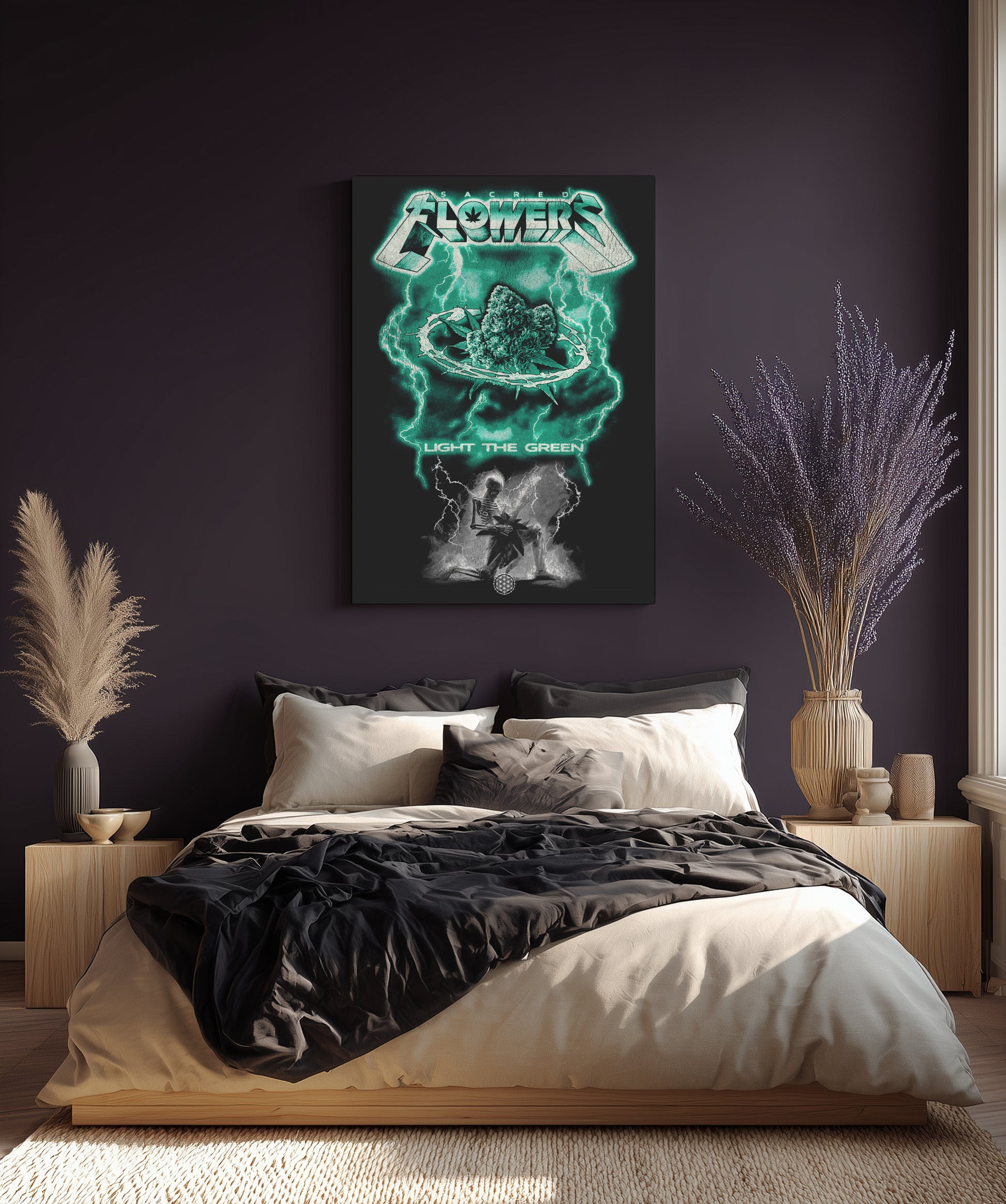 SACRED FLOWERS - LIGHT THE GREEN ART