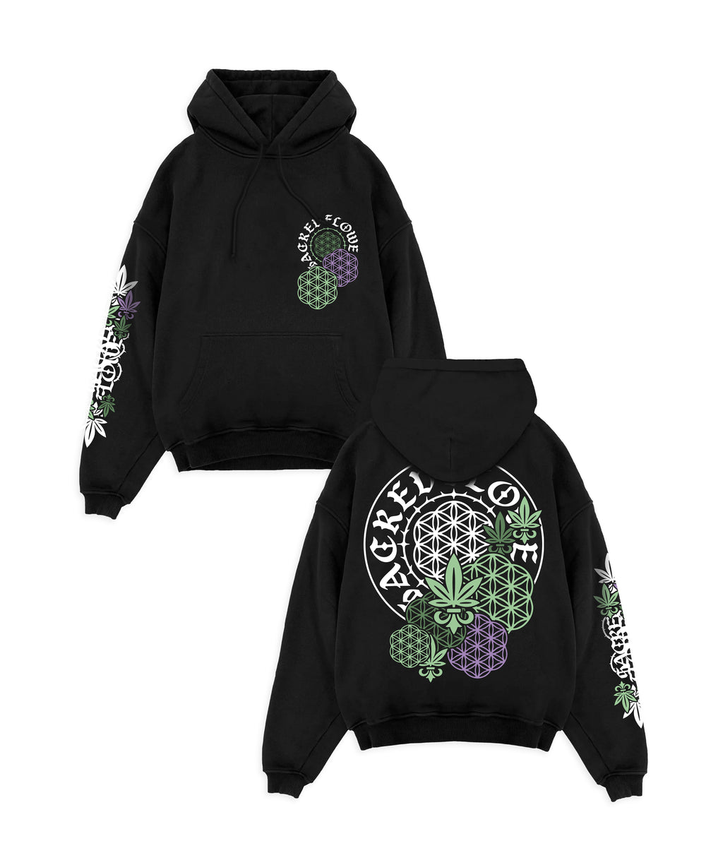 SACRED FLOWERS - REPEAT HOODIE