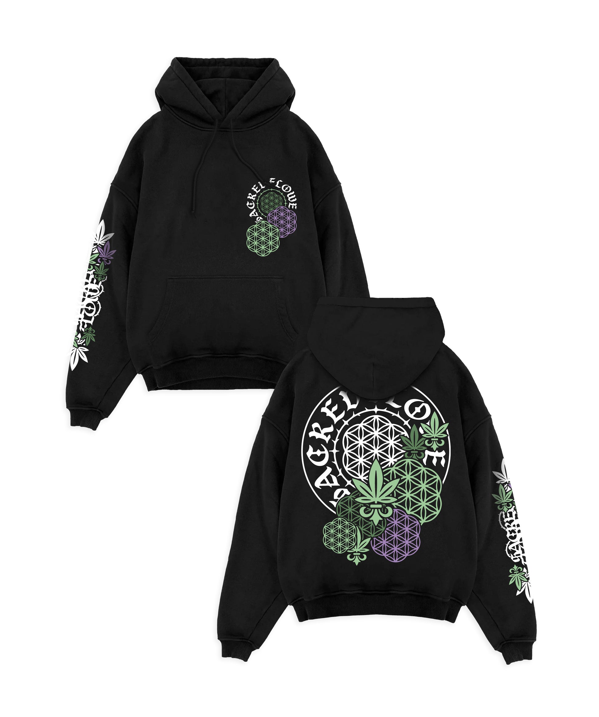 SACRED FLOWERS - REPEAT HOODIE