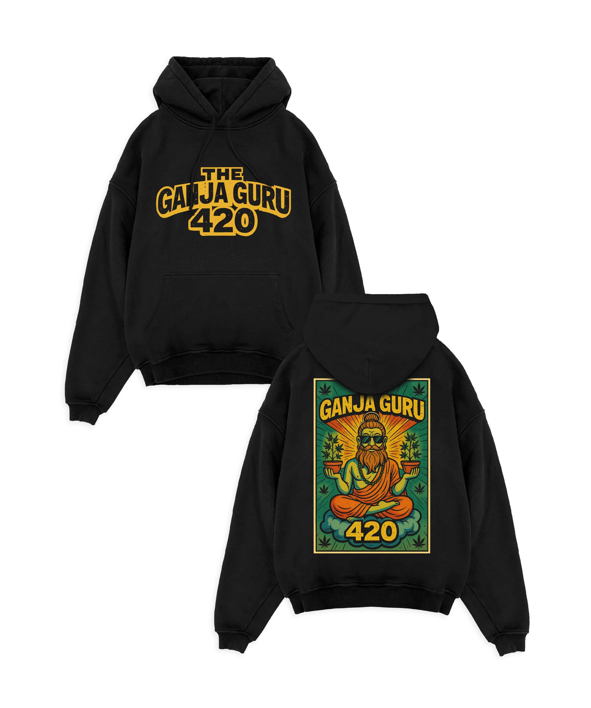 THE GANJA GURU - POSTER HOODIE