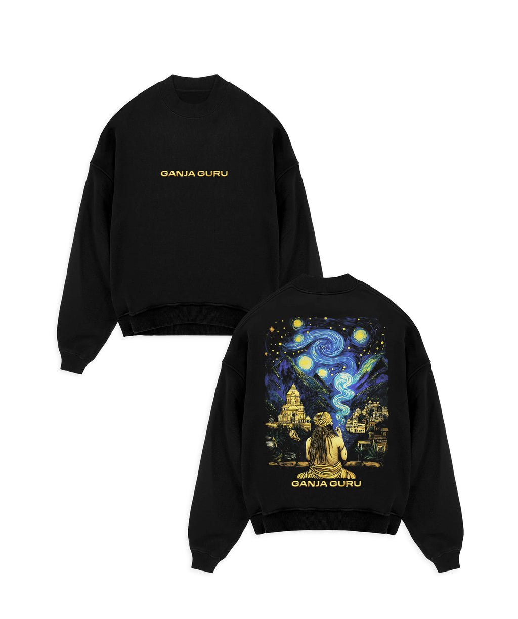 THE GANJA GURU - STARRY SWEATSHIRT