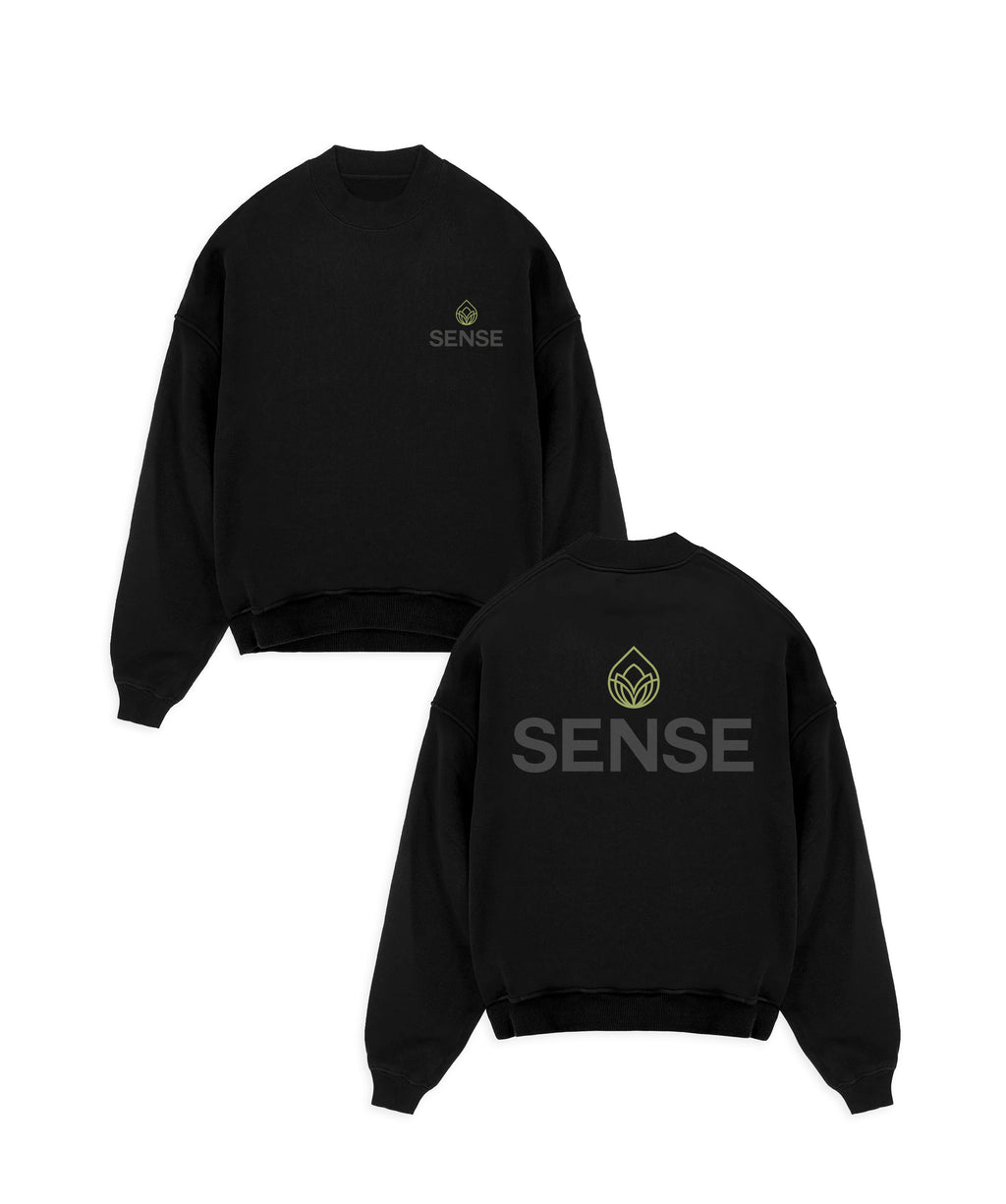 SENSE - BLACK LOGO SWEATSHIRT