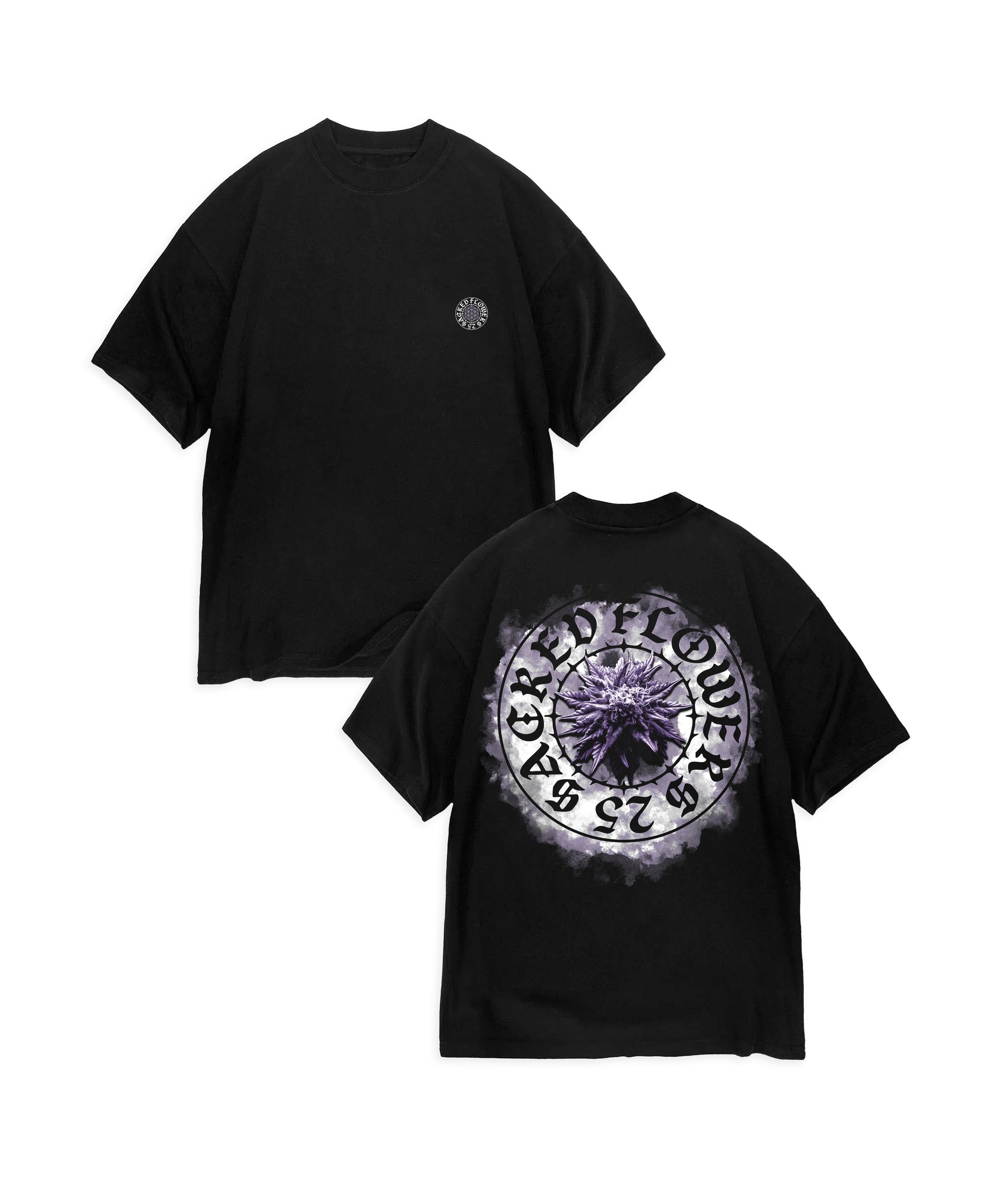 SACRED FLOWERS - SMOKED T-SHIRT