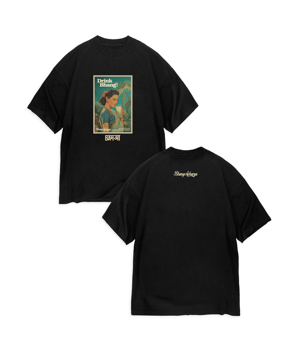 BHANG-ACHARYA - DRINK POSTER T-SHIRT
