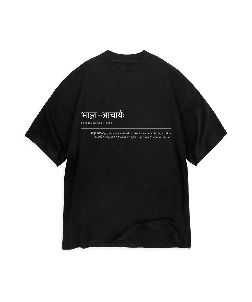 BHANG-ACHARYA - BLACK DEFINITION T-SHIRT
