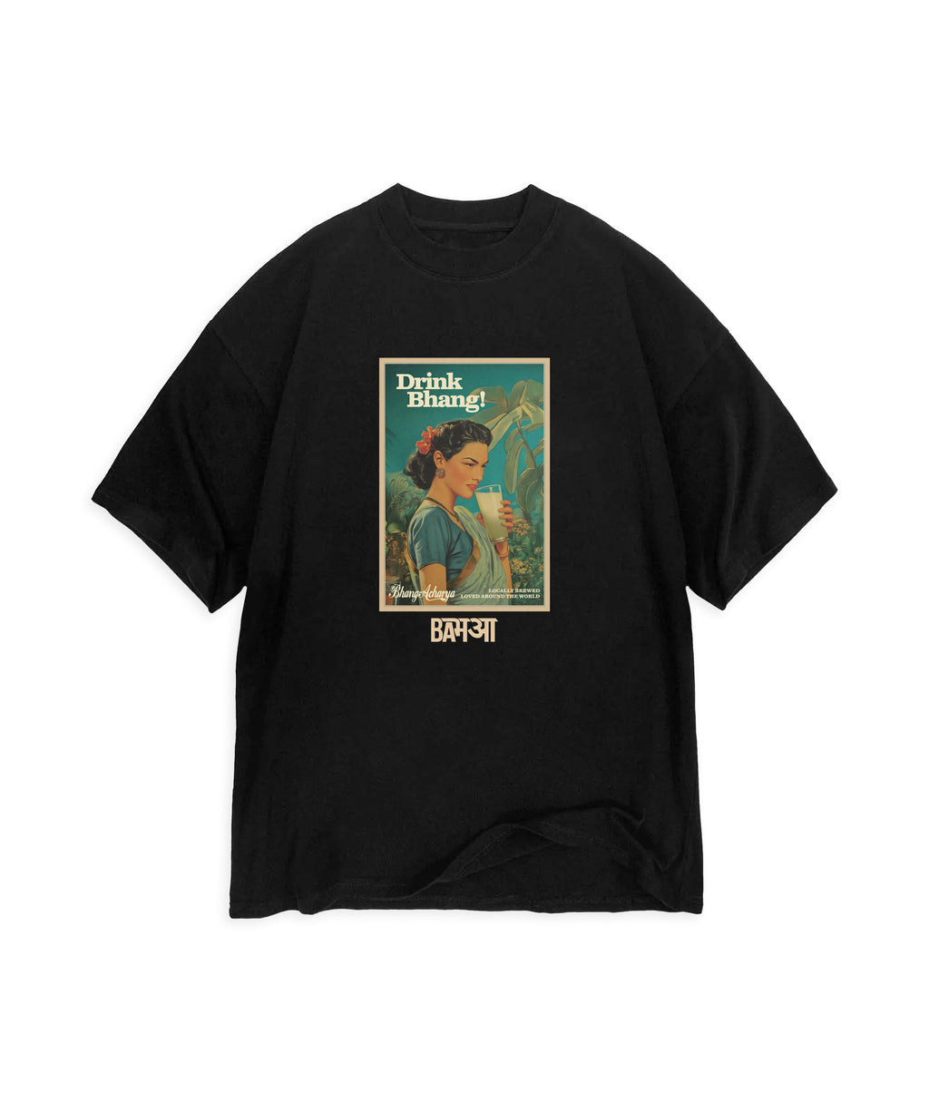 BHANG-ACHARYA - DRINK POSTER T-SHIRT