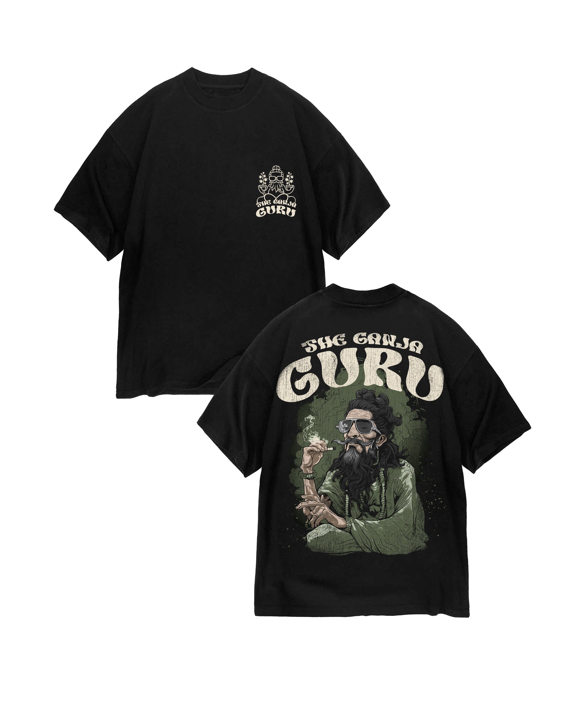 THE GANJA GURU - FADED T-SHIRT