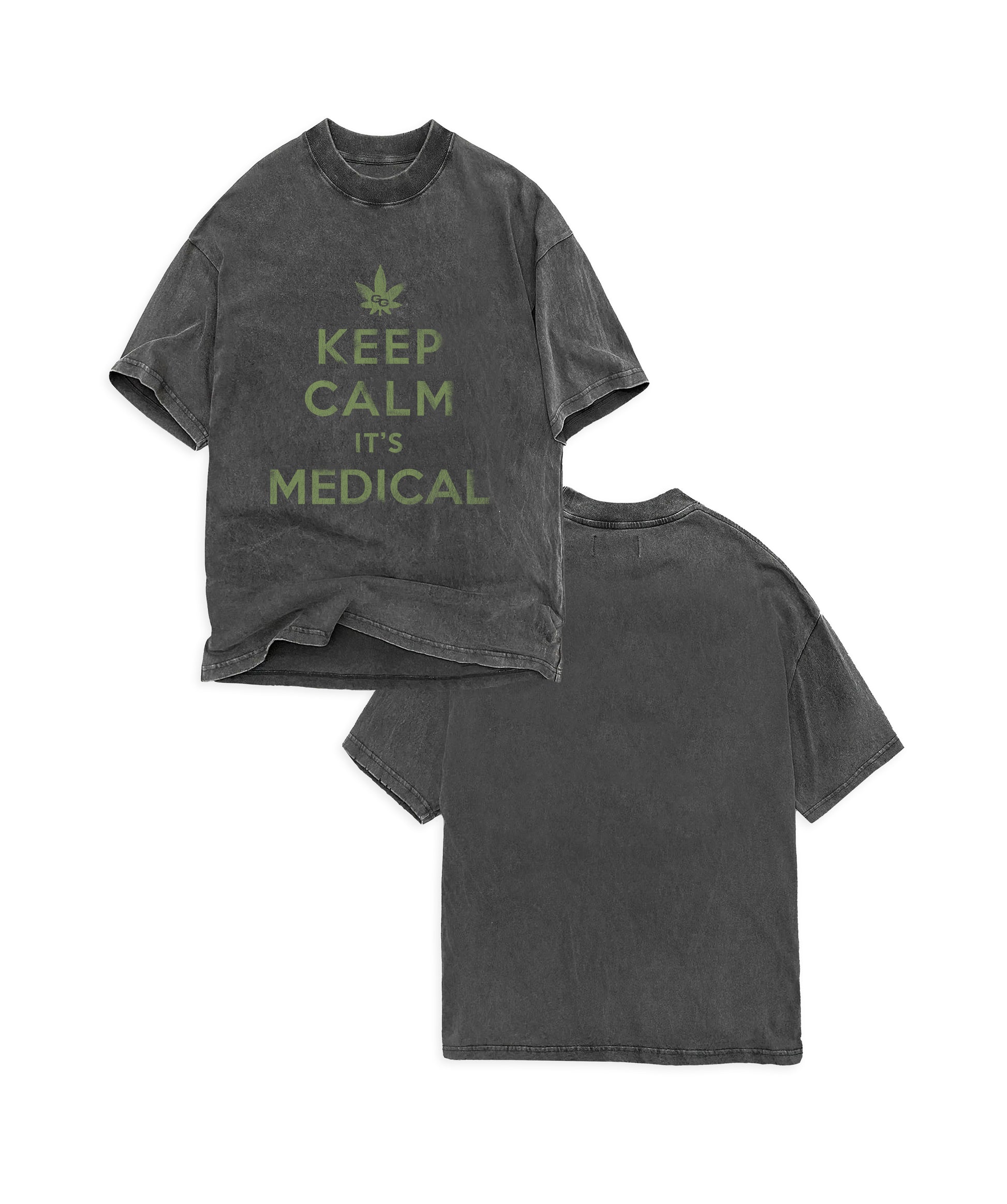 THE GANJA GURU - KEEP CALM VINTAGE T-SHIRT