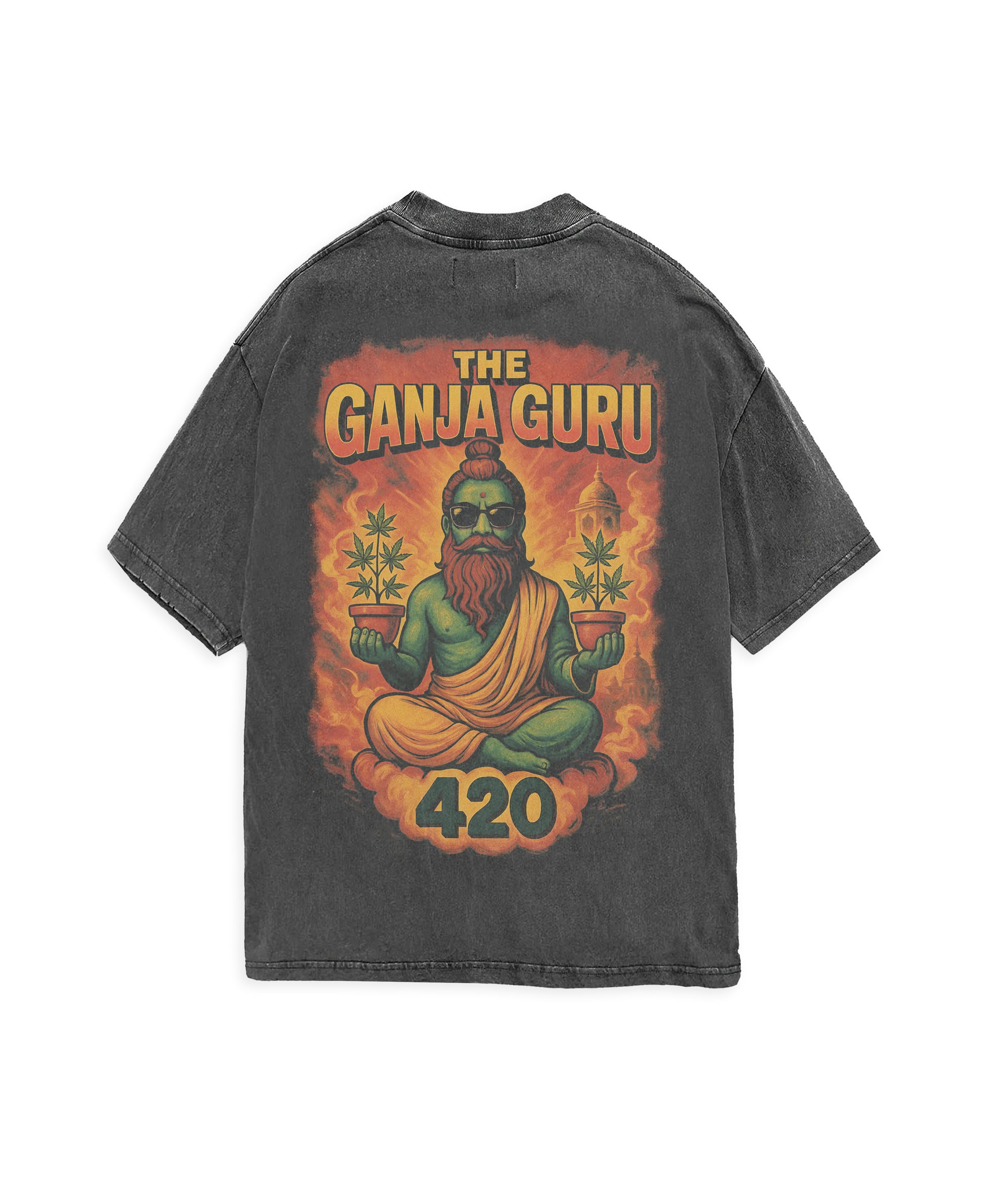 THE GANJA GURU - BOLLYWOOD WASHED T-SHIRT