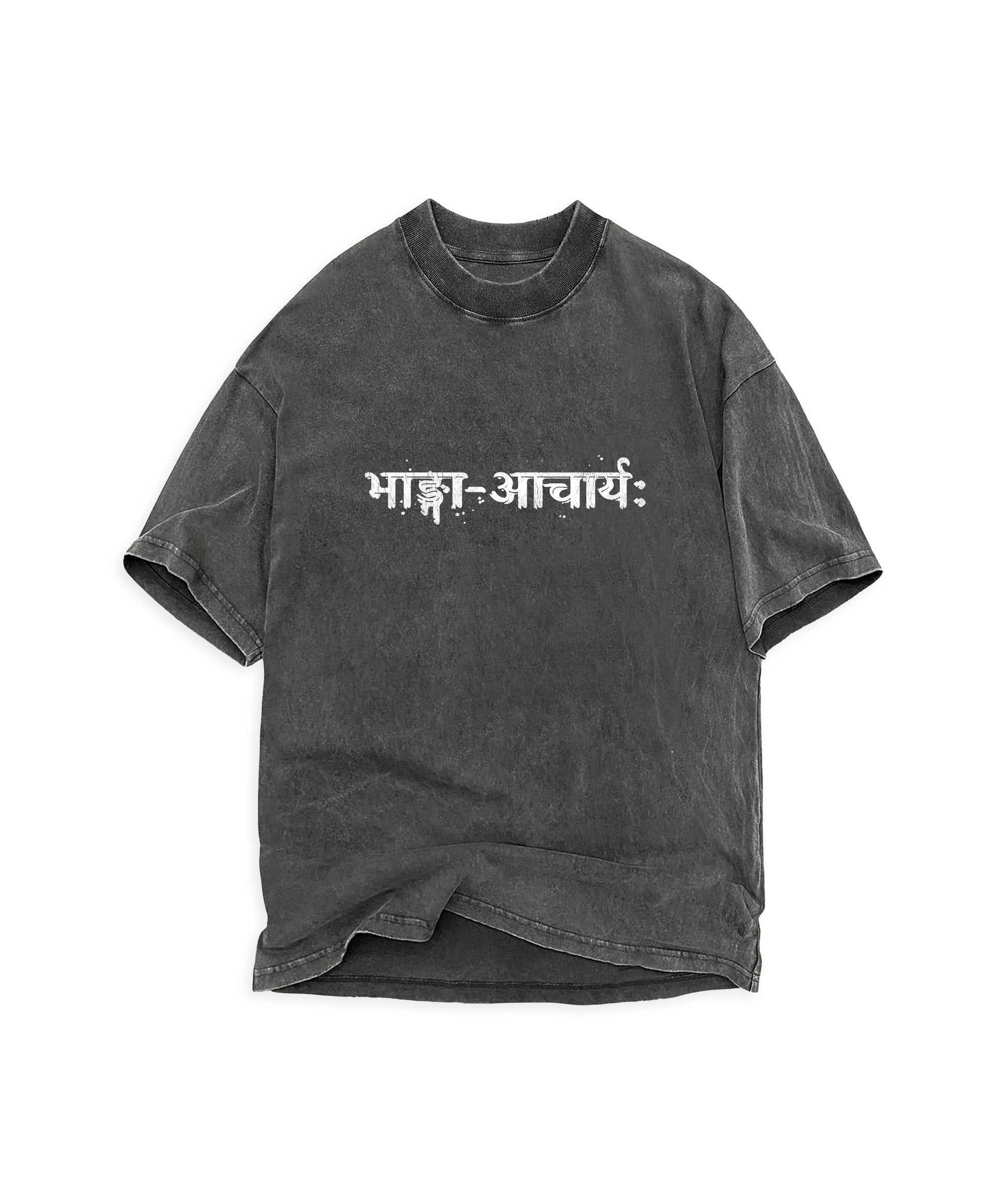 BHANG-ACHARYA - PAINTED LOGO T-SHIRT