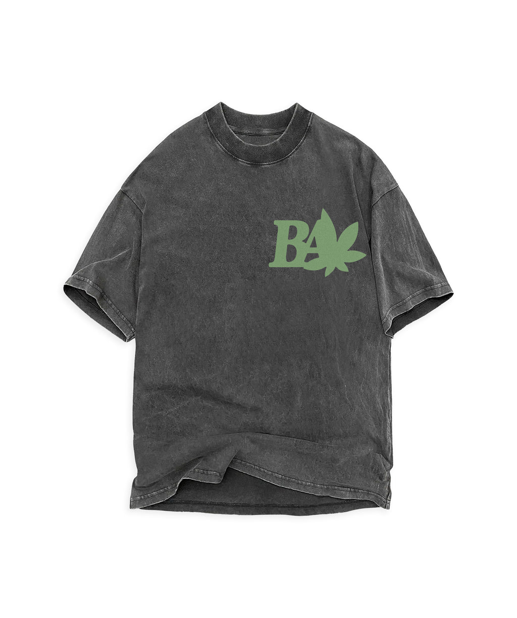 BHANG-ACHARYA - BA LEAF WASHED T-SHIRT