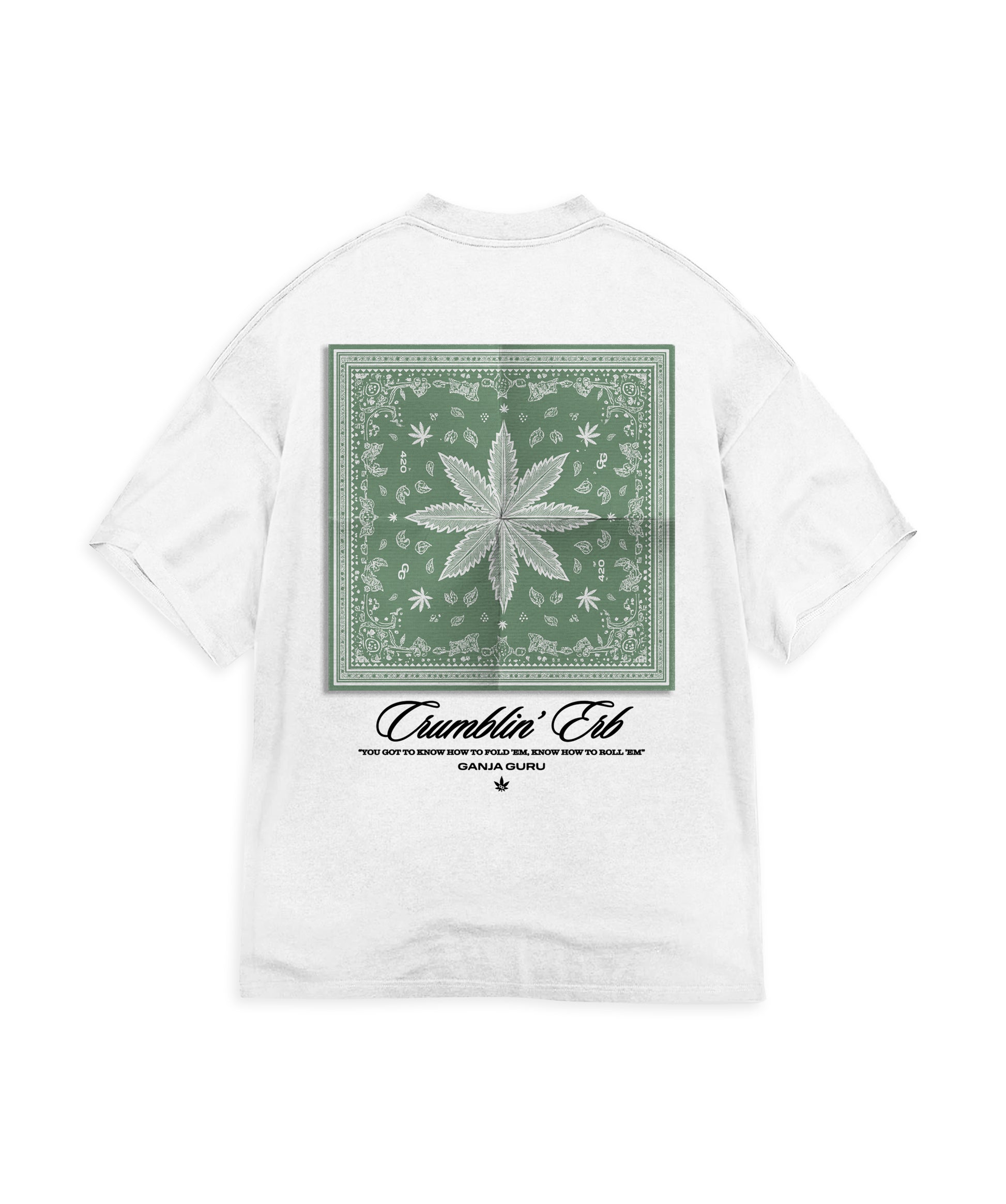 THE GANJA GURU - FOLD EM T-SHIRT