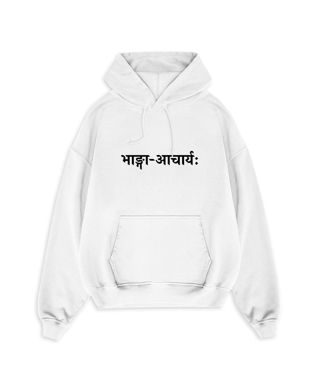 BHANG-ACHARYA - INVERTED LOGO HOODIE