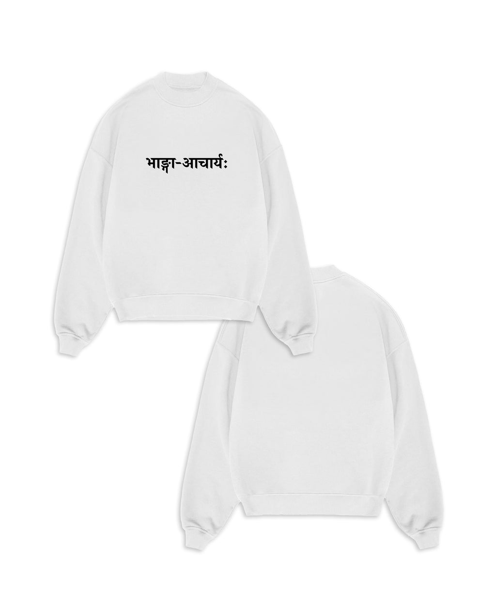 BHANG-ACHARYA - INVERTED LOGO SWEATSHIRT